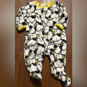Peanuts Black and Yellow Kids Pajama Set
